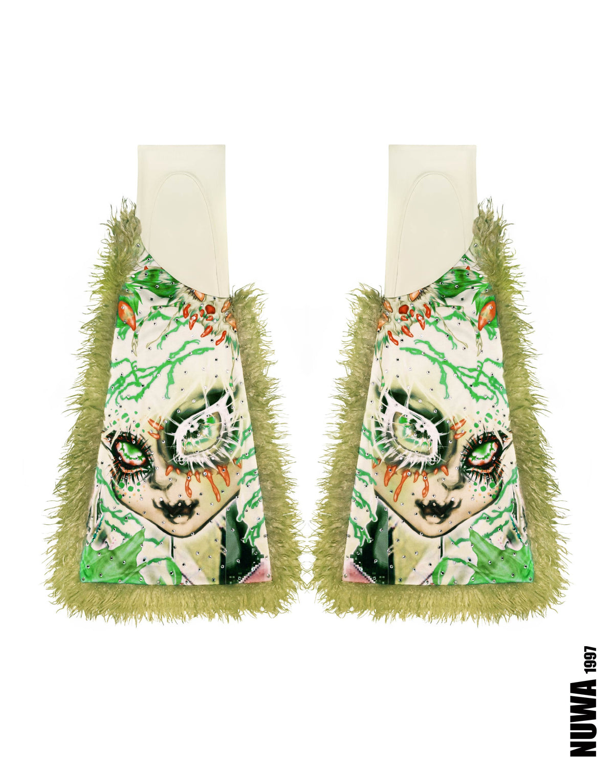 NUWA1997 Hoso leg warmers in Green product view
