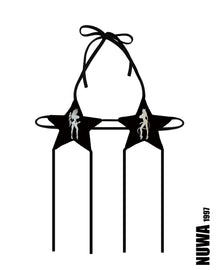 NUWA1997 Kerri Colby ALL STAR bra bra top in rhinstone product view - alternate view