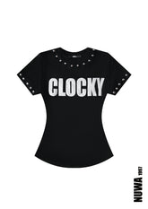 NUWA1997 clocky babytee top product view