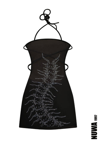 Arachnio mesh dress