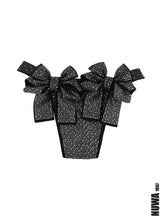 NUWA1997 Rhinestoned bow Bikini Bottom in black product view