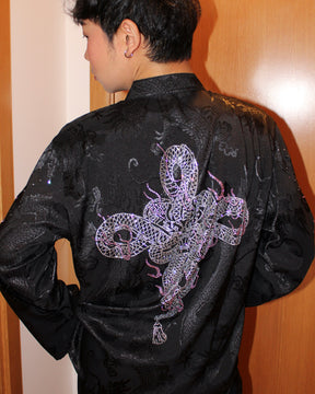 NUWA1997 Marcelo Wang X Nuwa1997 traditional Chinese style 唐装Shirt top in baddest-bitch product view - alternate view