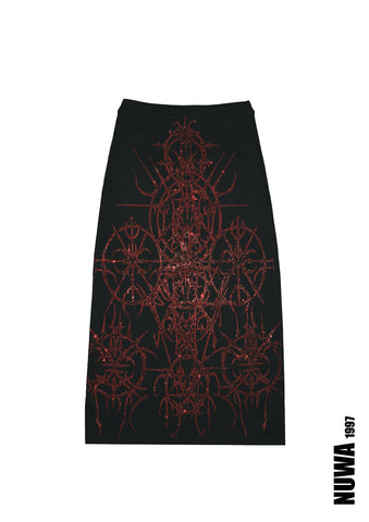 “Paingel” midi skirt