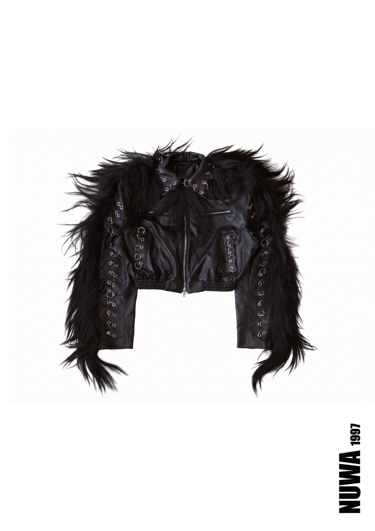 Venom leather bomber jacket