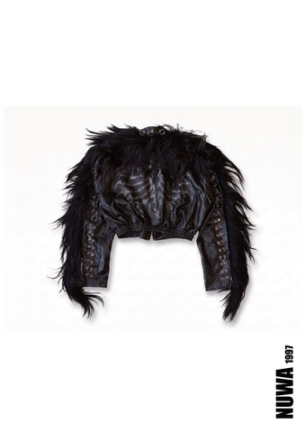 Venom leather bomber jacket