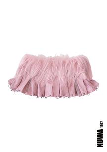 NUWA1997 Ancient Desire goatfur mini skirt in black product view - alternate view