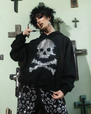 Digi skull hoodie