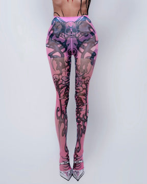 NUWA1997 “Barbie Bones” Stocking in White product view - alternate view