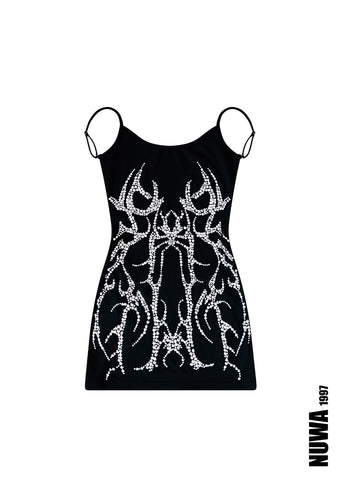 Backless ultra mini dress