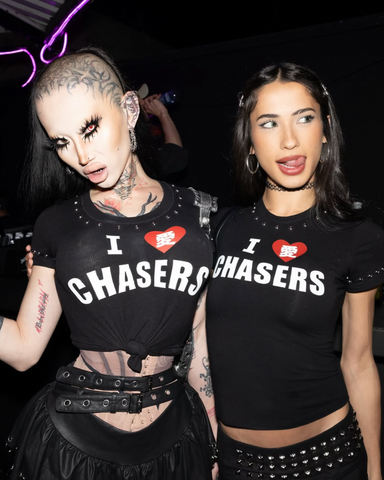 I ❤️ chasers baby tee