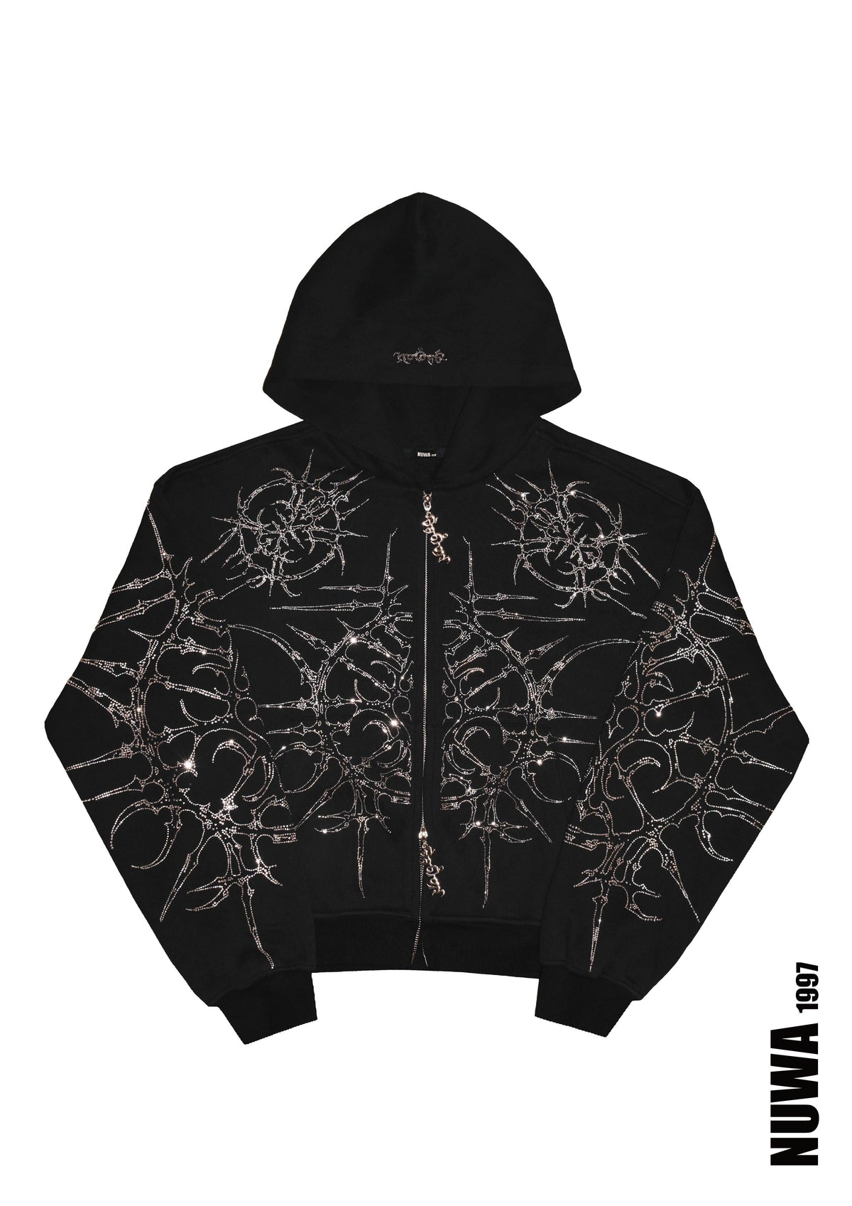 “Paingel” Rhinestone hoodie & pants set