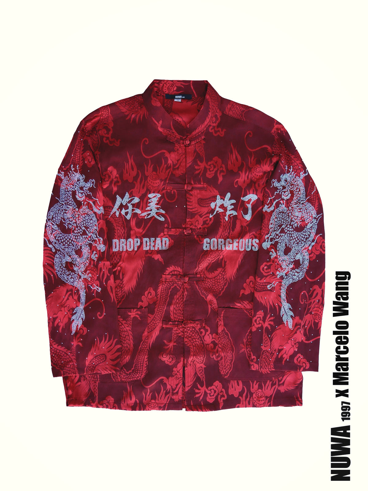 NUWA1997 Marcelo Wang X Nuwa1997 traditional Chinese style 唐装Shirt top in baddest-bitch product view - alternate view