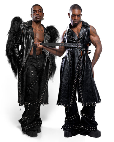 The Crow goatfur trench coat