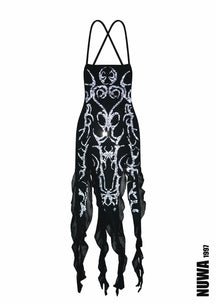 NUWA1997 The Girlfriend Experience Rhinestone dress in Black product view