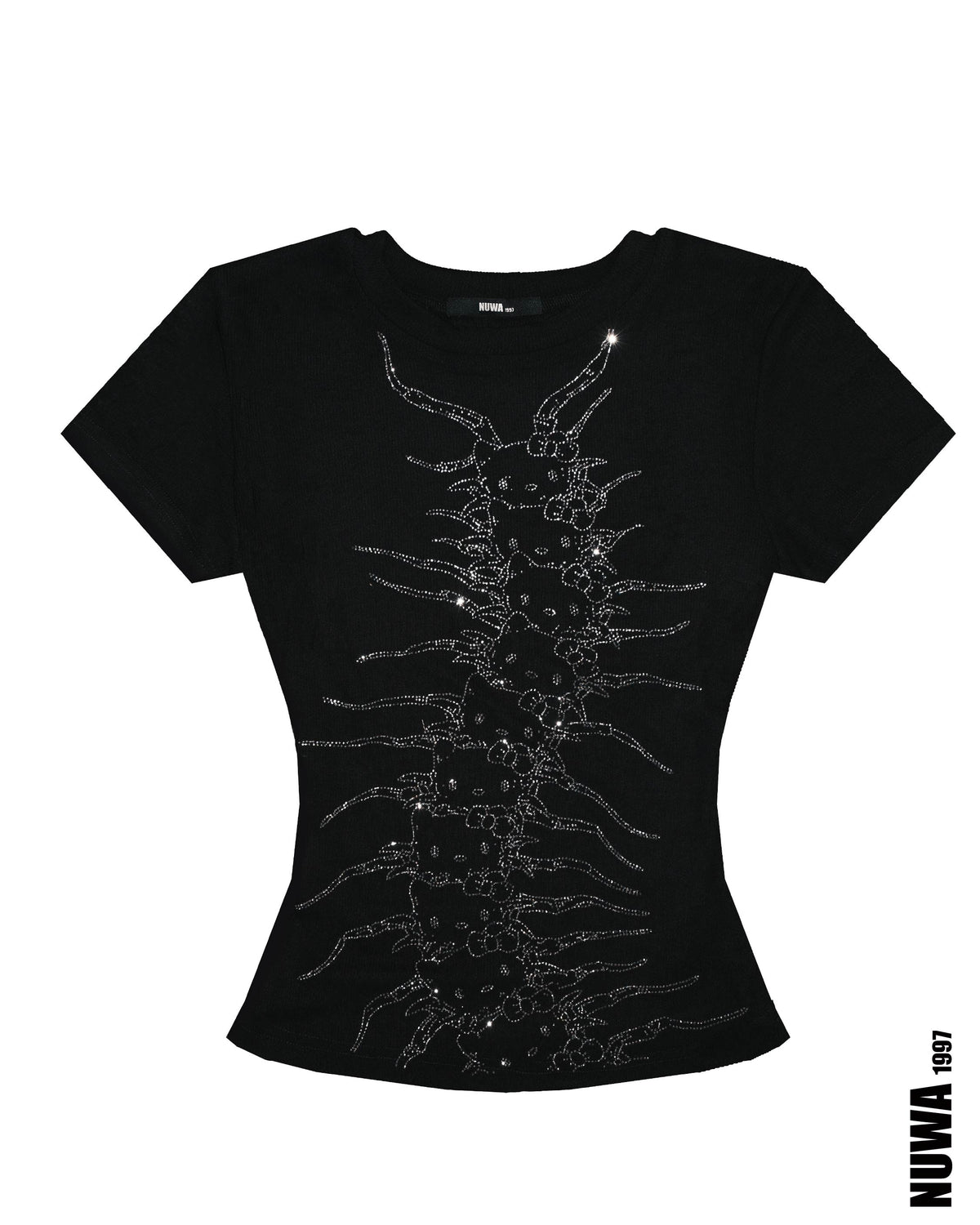Arachnio Rhinestoned Baby Tee