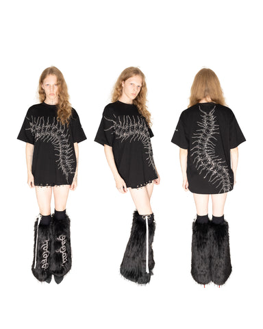 Arachnio Oversized Rhinestoned Tee