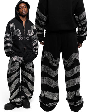 NUWA1997 NUWA Anaconda Rhinestoned hoodie & pants set product view