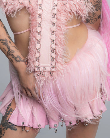 Ancient Desire goatfur mini skirt
