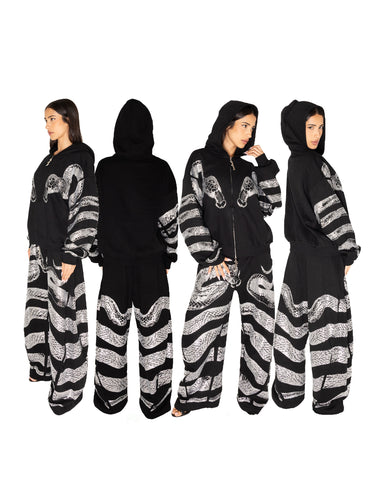 NUWA Anaconda Rhinestoned Jacket & pants