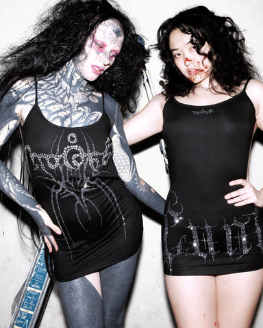 Backless ultra mini dress