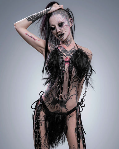 Ancient Desire goat fur bikini