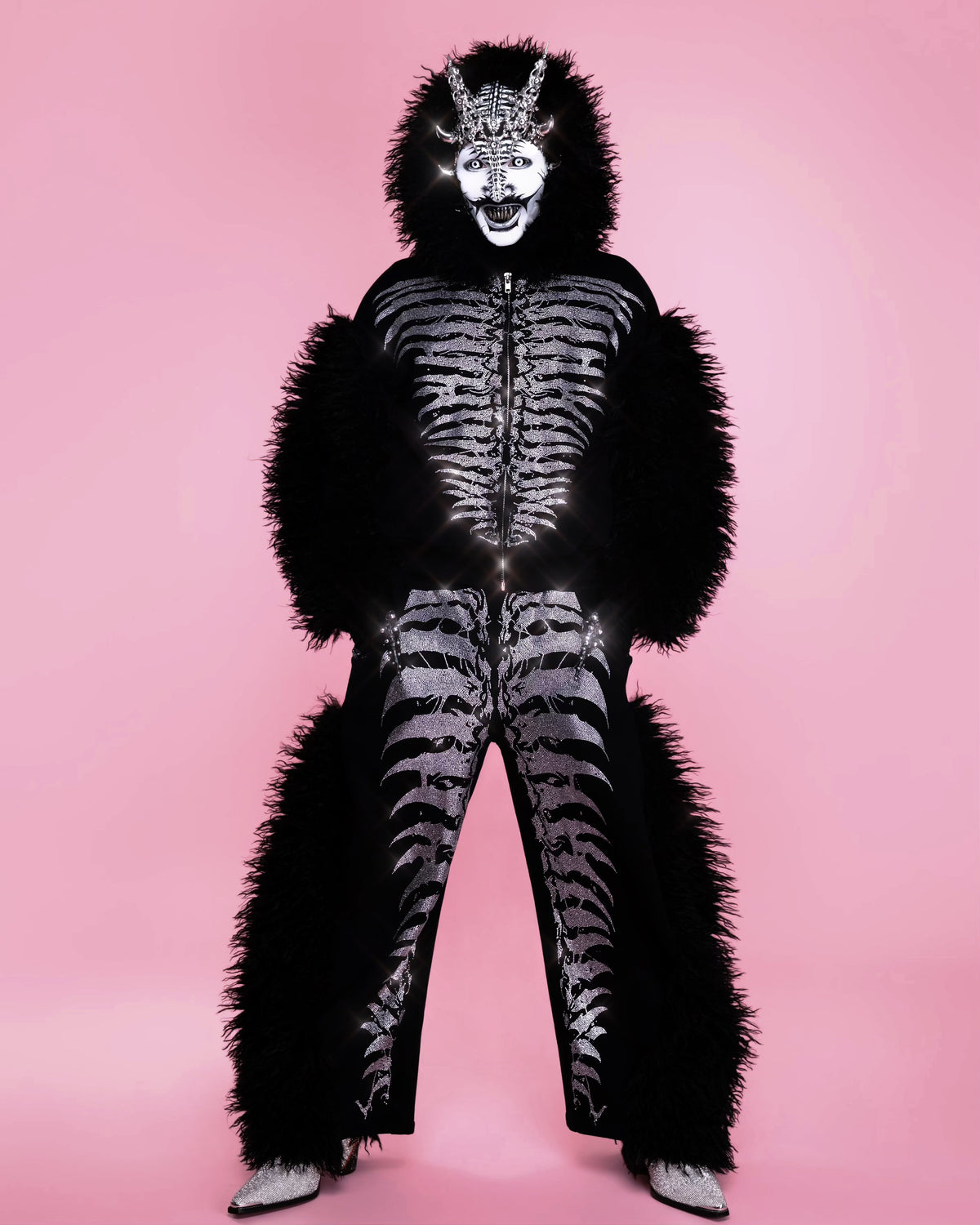 Grey Matter Faux fur Jacket  & Pants