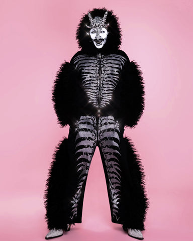 Grey Matter Faux fur Jacket  & Pants