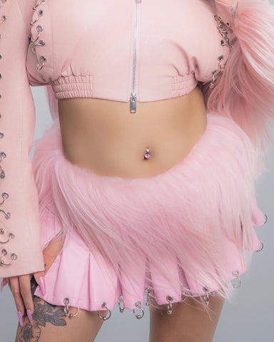 Ancient Desire goatfur mini skirt