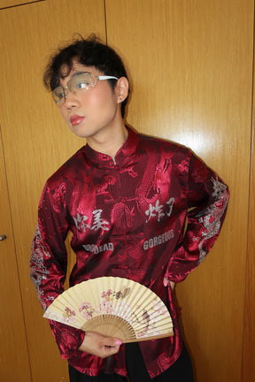 NUWA1997 Marcelo Wang X Nuwa1997 traditional Chinese style 唐装Shirt top in baddest-bitch product view - alternate view