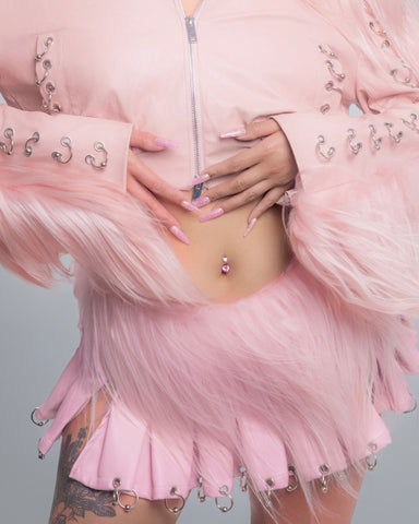 Ancient Desire goatfur mini skirt