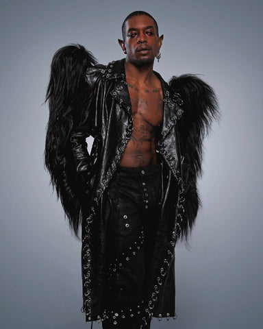 The Crow goatfur trench coat