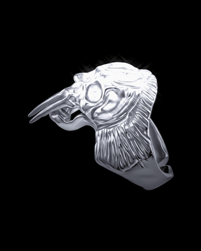 NUWA1997 Nuwa1997 X Aerarius “Fangs Decay” rings in silver product view - alternate view