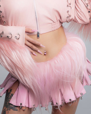 Ancient Desire goatfur mini skirt