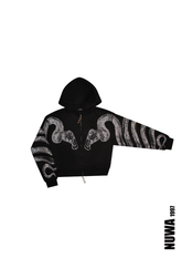 NUWA1997 NUWA Anaconda Rhinestoned hoodie & pants set product view - alternate view