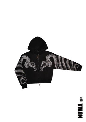 NUWA1997 NUWA Anaconda Rhinestoned hoodie & pants set product view - alternate view