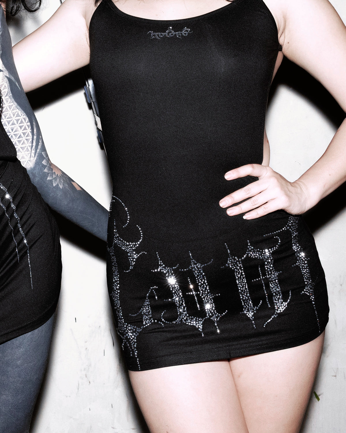 Backless ultra mini dress