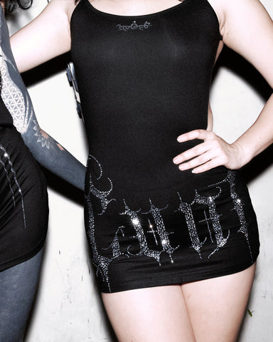 Backless ultra mini dress