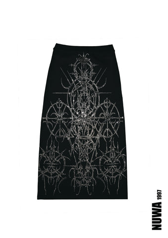 “Paingel” midi skirt