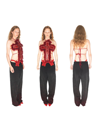 Rhinestoned Sweatpant