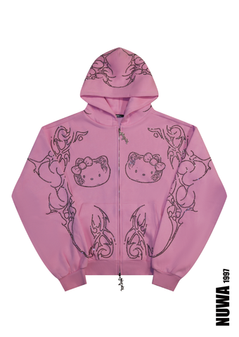 Arachnio Black Hoodie Front View - alternate view