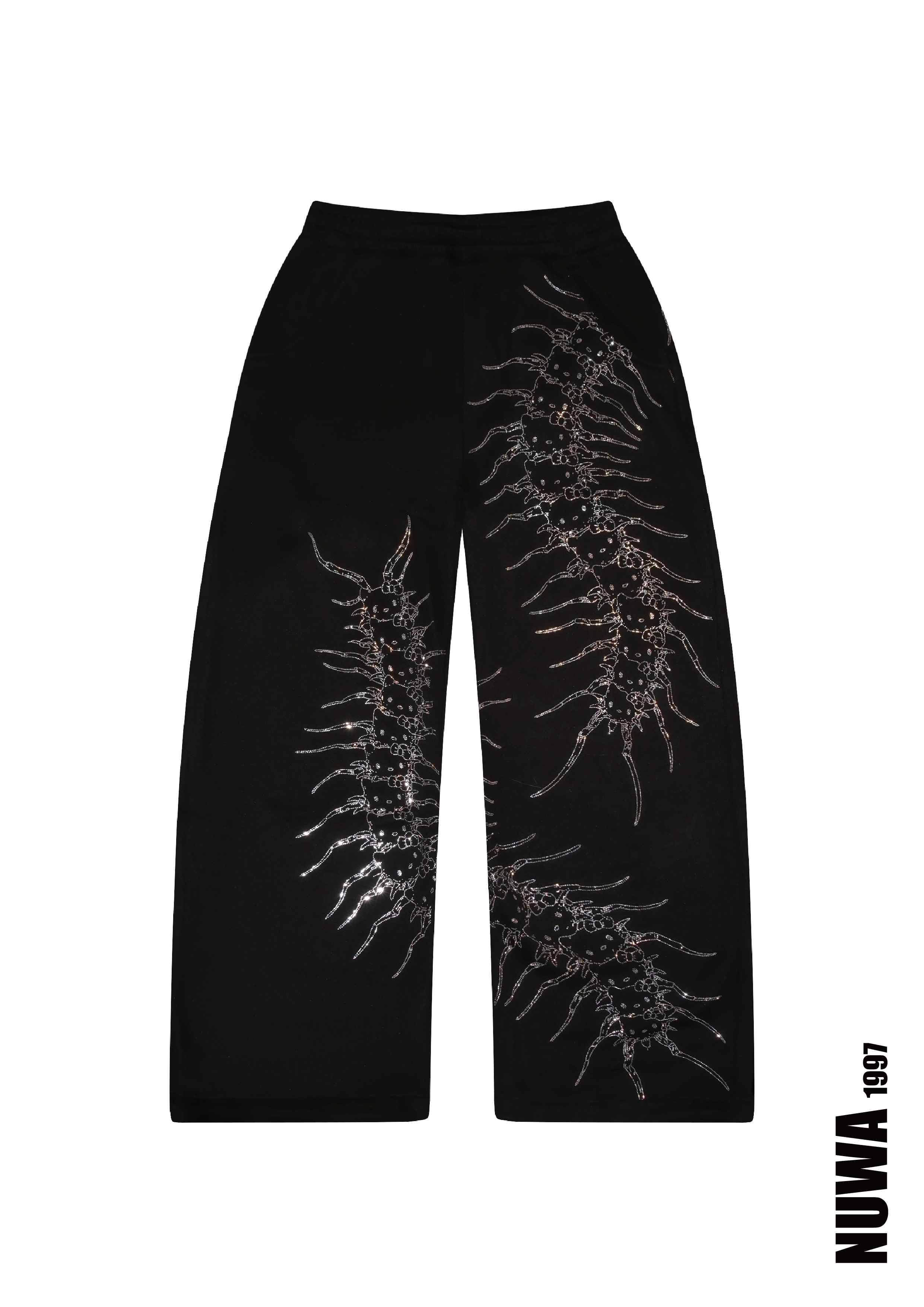 Arachnio Black Hoodie Front View - alternate view