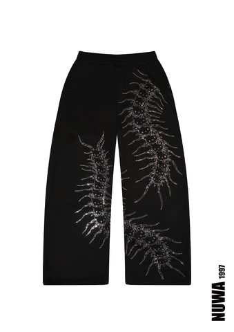Arachnio Black Hoodie Front View - alternate view