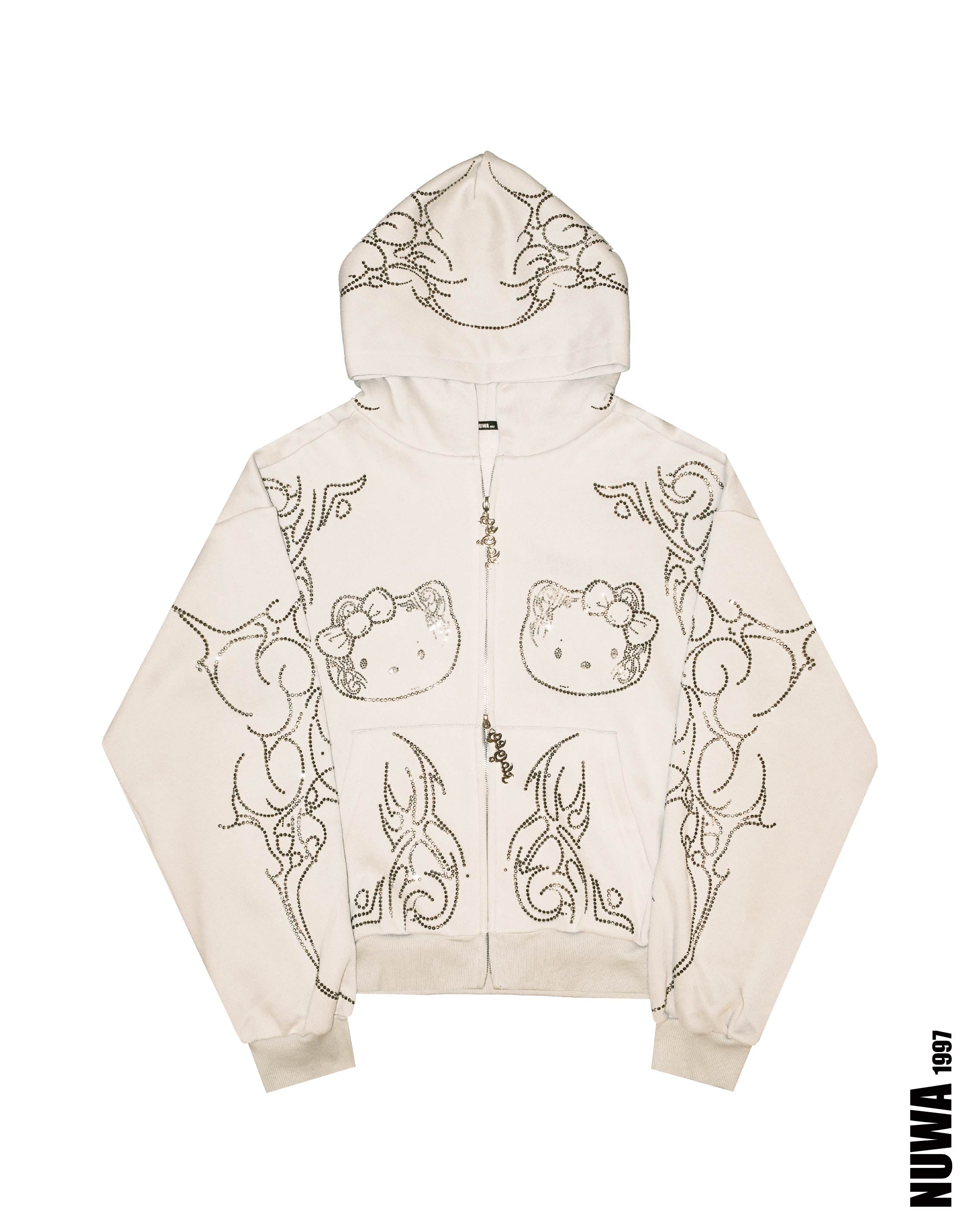 Arachnio Black Hoodie Front View - alternate view