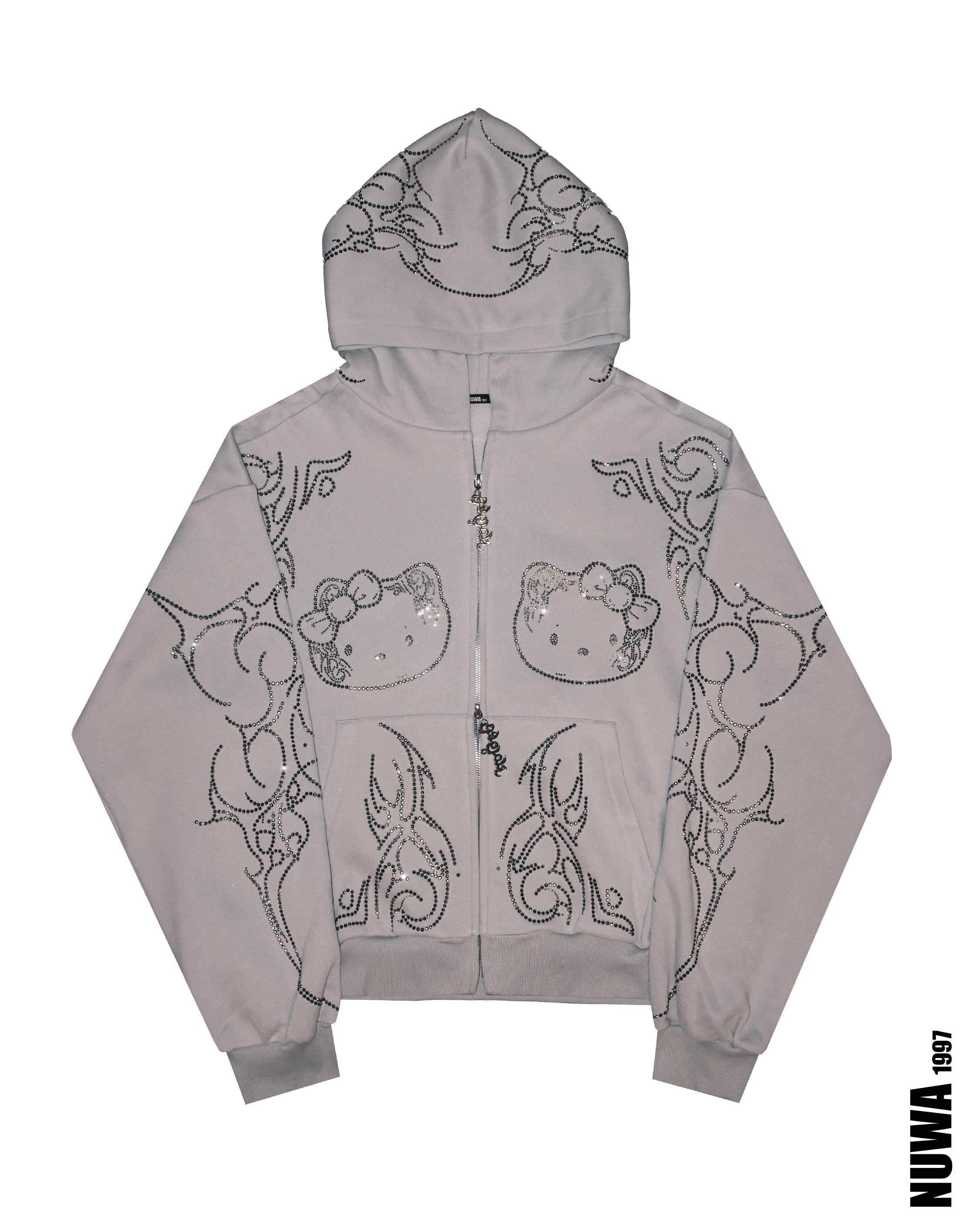 Arachnio Black Hoodie Front View - alternate view