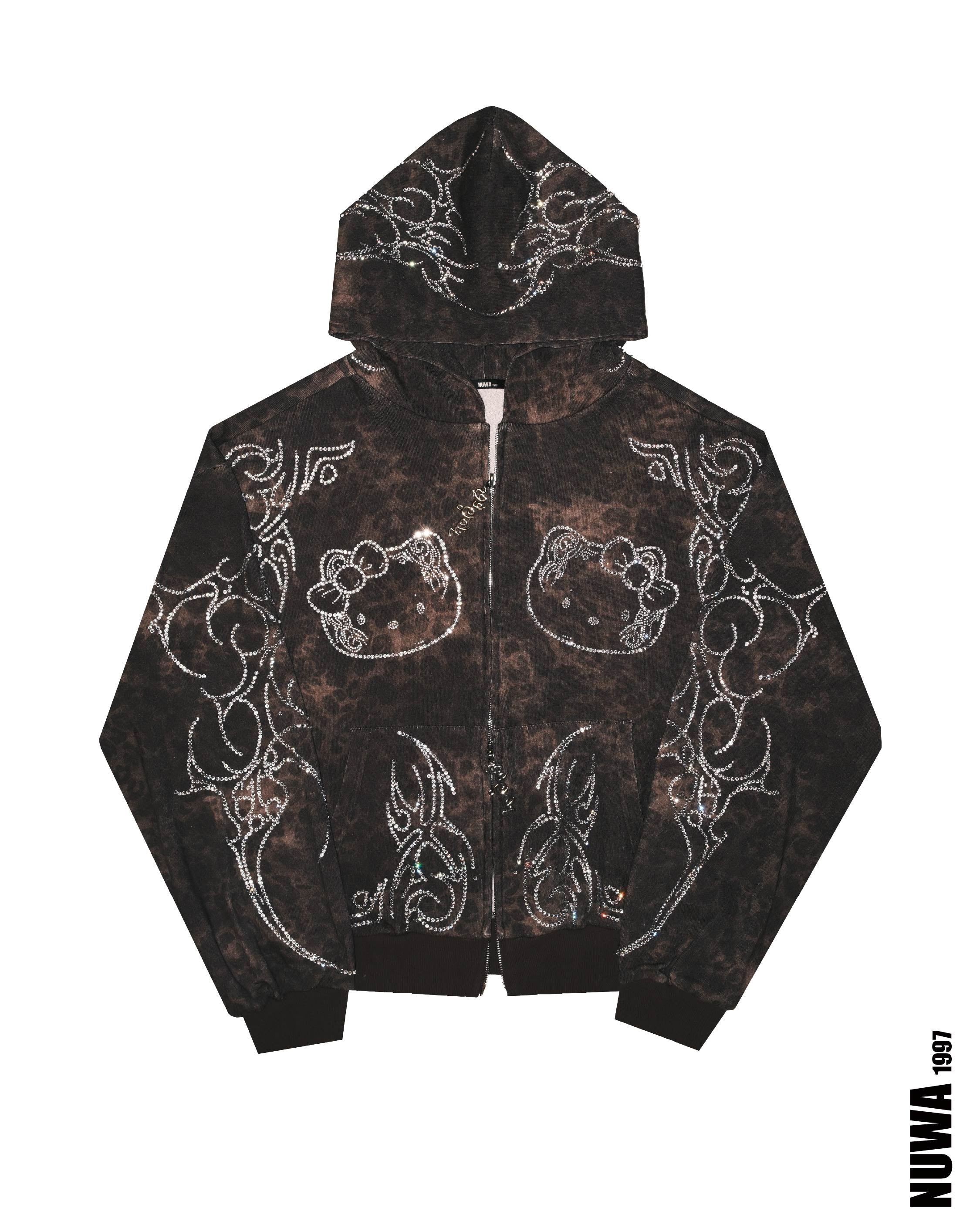Arachnio Black Hoodie Front View - alternate view