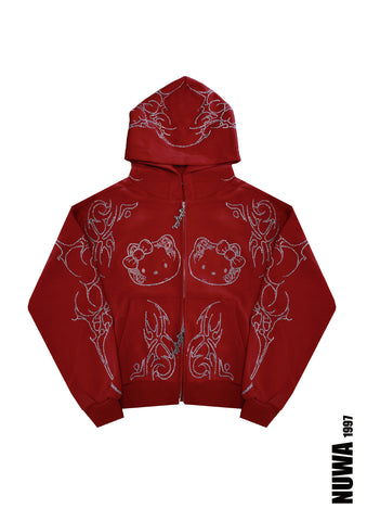 Arachnio Black Hoodie Front View - alternate view