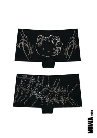 Arachnio stretchy ultra mini shorts