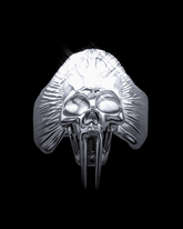 NUWA1997 Nuwa1997 X Aerarius “Fangs Decay” rings in silver product view