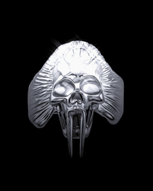 NUWA1997 Nuwa1997 X Aerarius “Fangs Decay” rings in silver product view