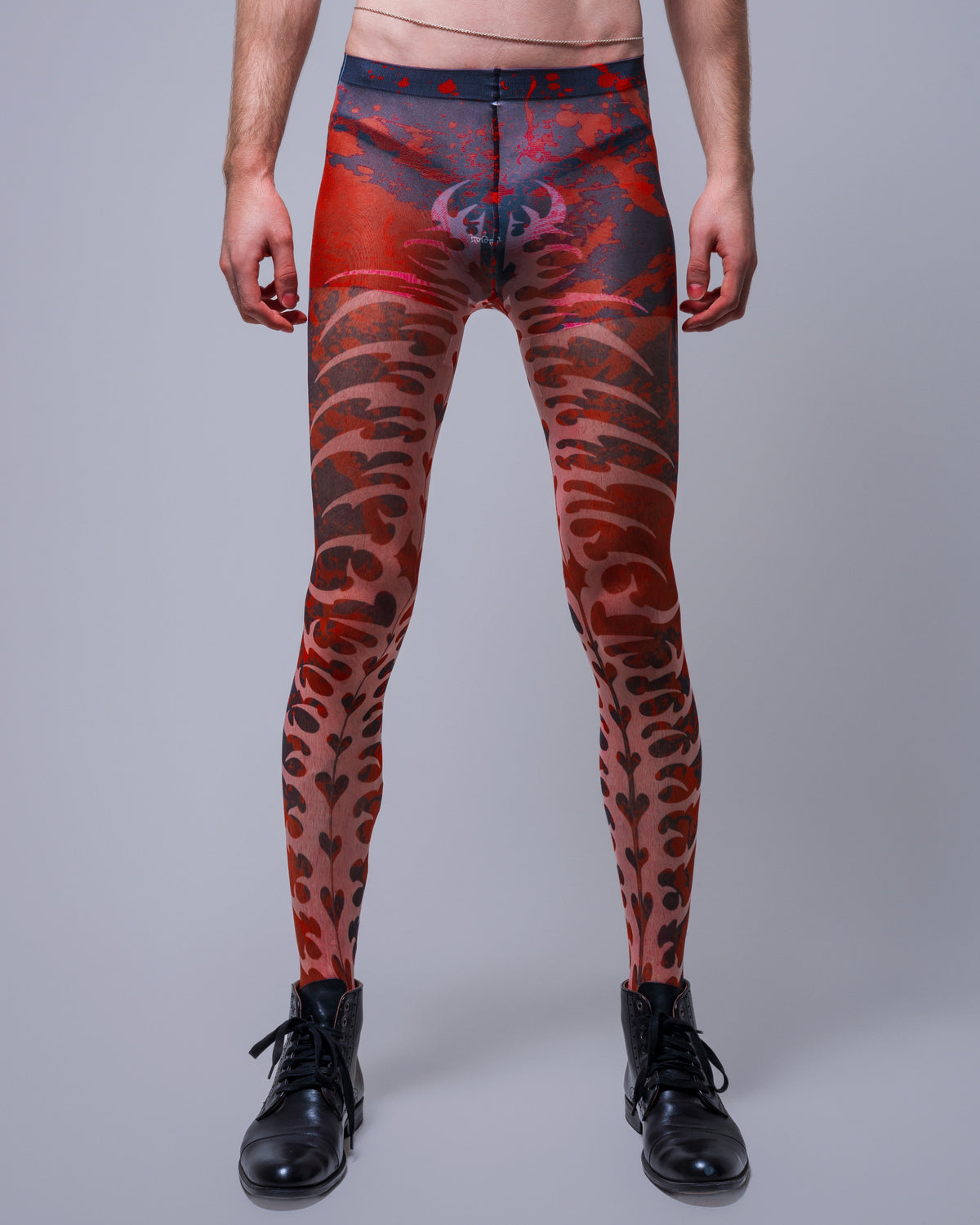 NUWA1997 “Sigil Blood” stocking in black-1 product view - alternate view